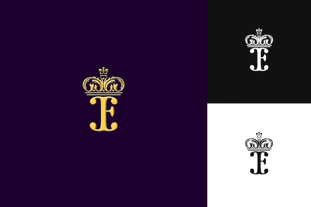 Letter F Logo With Royal Prestige Abstract Logo Style Design Illustration Logo Vector Designs