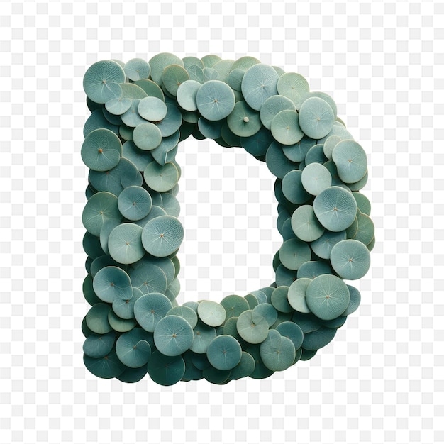 PSD a letter in a green circle with a number on it