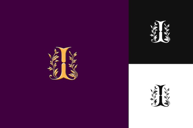 Letter I Logo With Royal Vibe Letter Mark Logo Style Design Illustration Logo Vector Designs