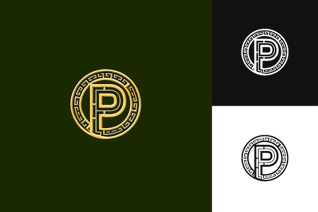 PSD letter p logo with sovereign vibe monogram logo style design illustration logo vector designs