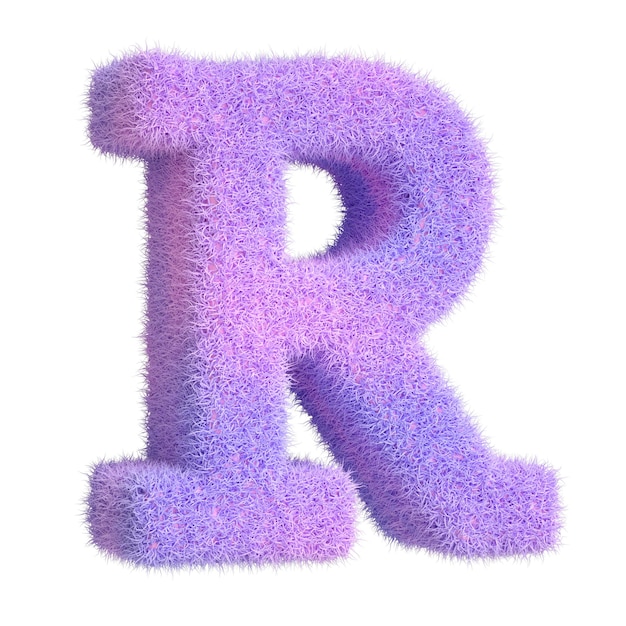 Letter R in 3D