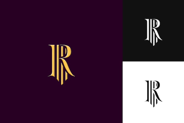 Letter R Logo With Kingly Vibe Monogram Logo Style Design Lo Illustration Logo Vector Designs