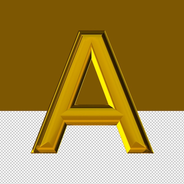 A Letter text effect oil