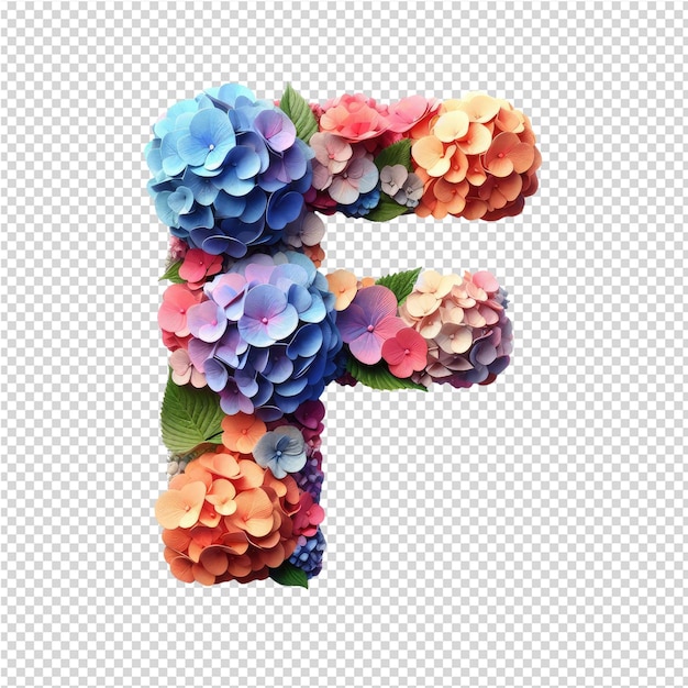 a letter with flowers and the letter p