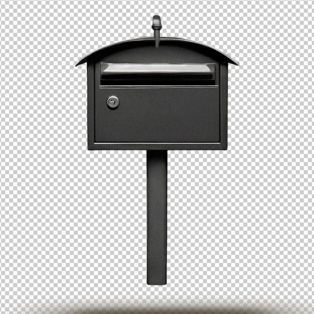 PSD letterbox isolated on transparent background