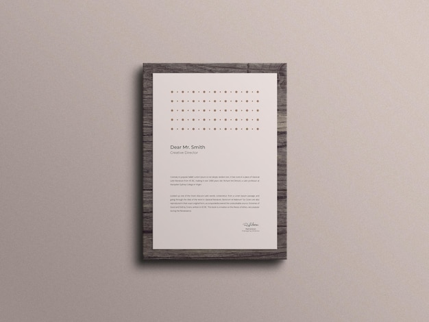 Letterhead mockup