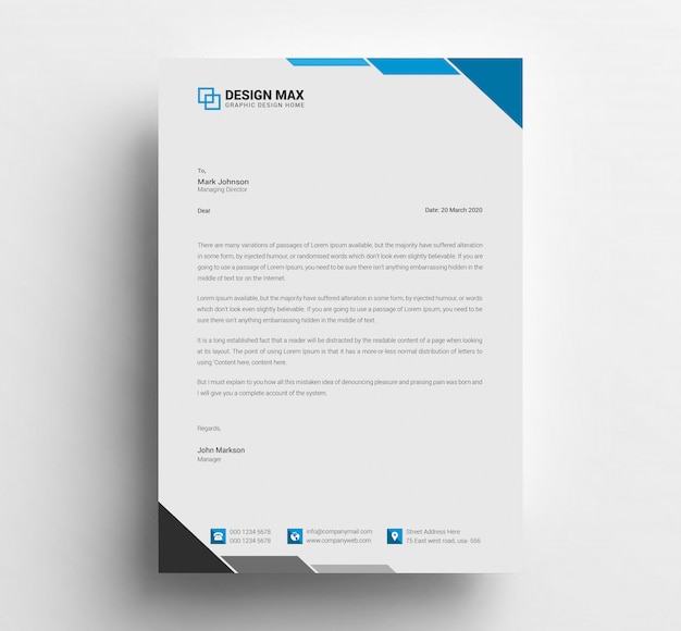 Letterhead Template design