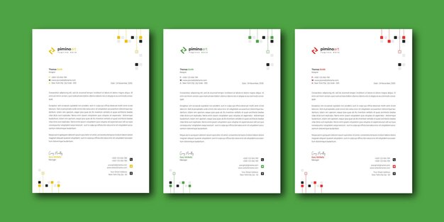 PSD letterhead template