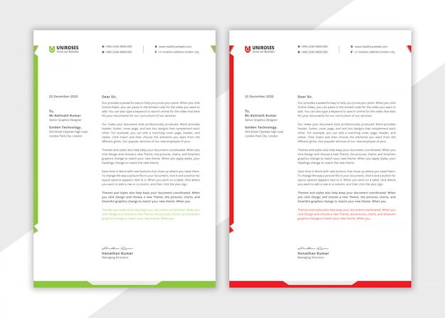 Letterhead Template