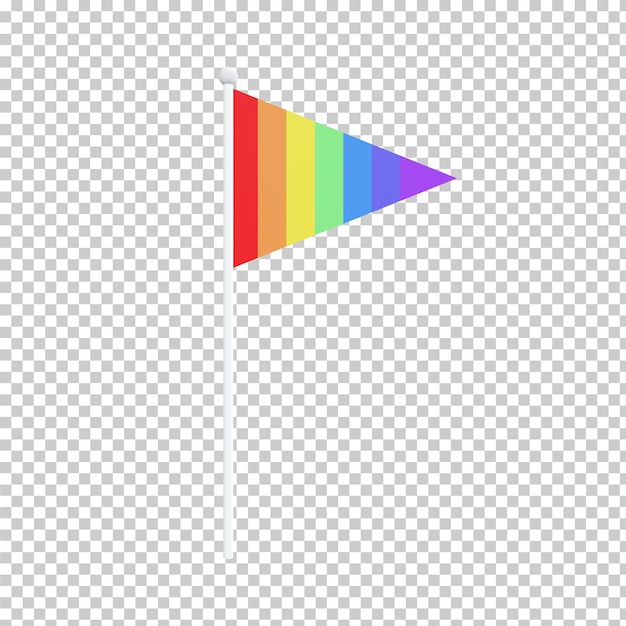 LGBT Pride Month flag isolated Homosexual transgender bisexual concept