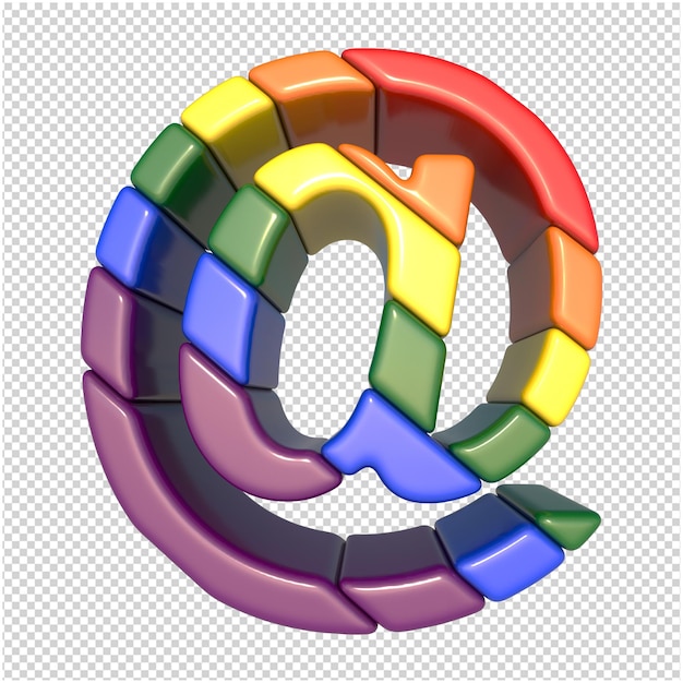 Lgbt symbols flag diagonal. 3d symbol