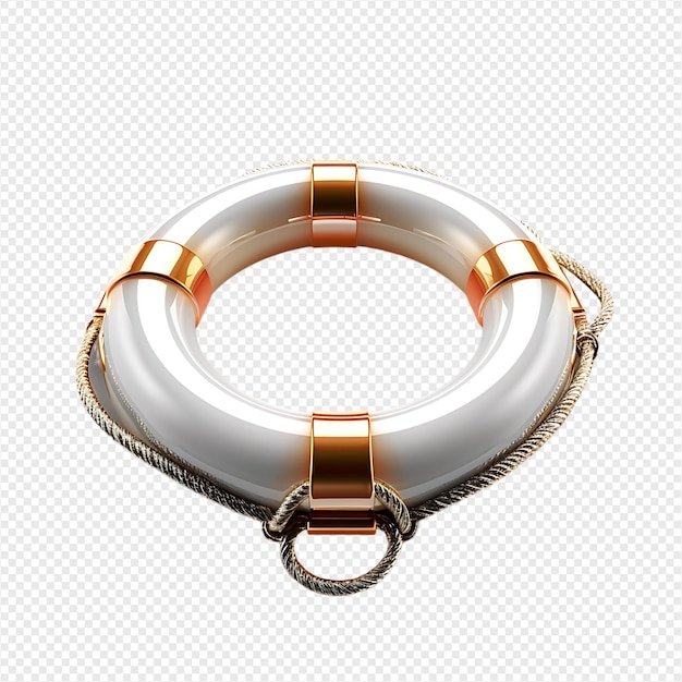 PSD life preserver ring on isolated transparent background