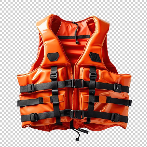 PSD lifejacket cut out on transparent