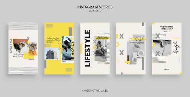 Lifestyle instagram stories template design