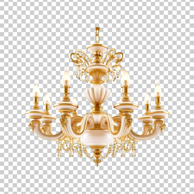 PSD light fixture isolated on transparent background