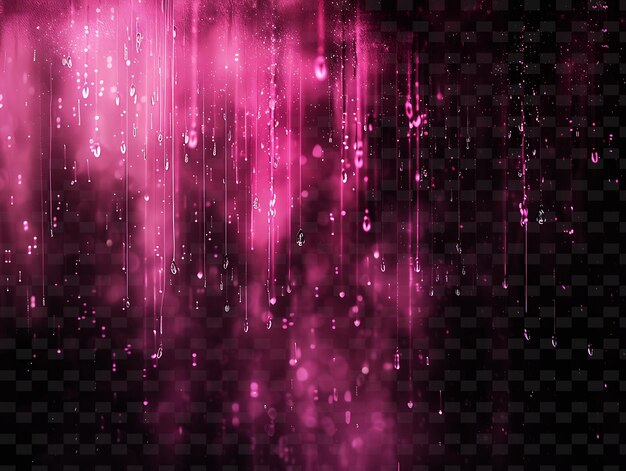 Light Glowing Rain With Faint Smoke and Pink Healing Color R PNG Neon Light Effect Y2K Collection