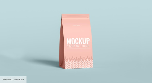 Light pink seal bag mockup coffee mockup pouch mockup