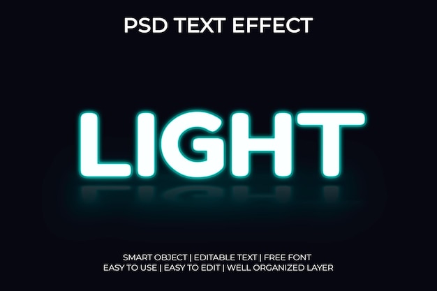 Light Text effect