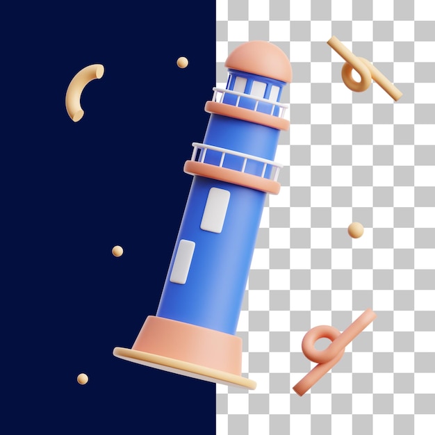 Lighthouse 3D Icon