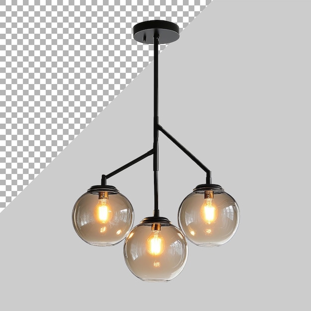 PSD lighting fixtures on transparent background