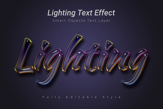 Lighting Text Effect