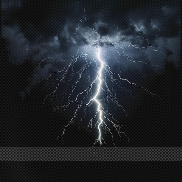 PSD lightning bolt light effect