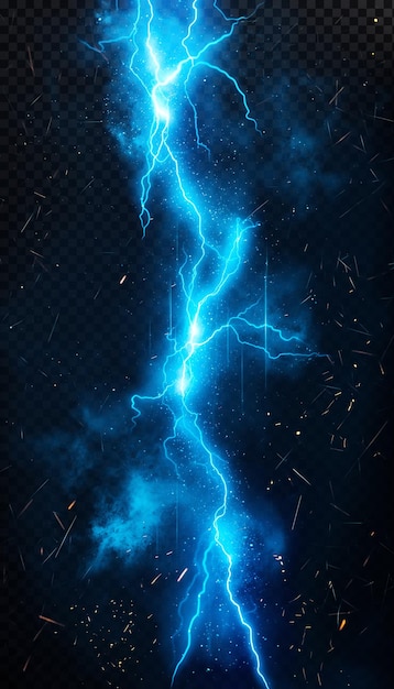 PSD a lightning bolt with a blue background