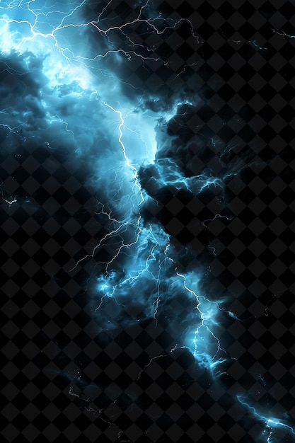 PSD lightning in the night sky