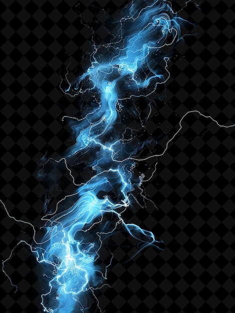 a lightning strike is shown on a black background