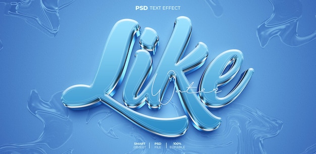 Like 3D editable text effect