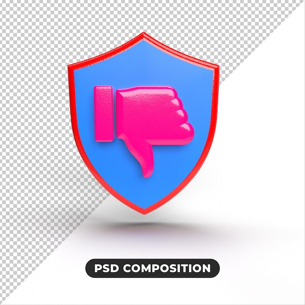 like dislike 3d icon