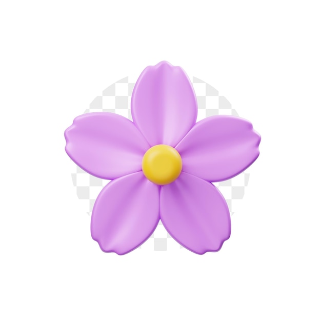 Lilac Flower 3D Illustration