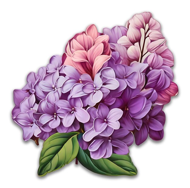 Lilac Flower PSD design