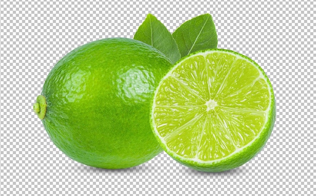 Lime isolated on alpha layer