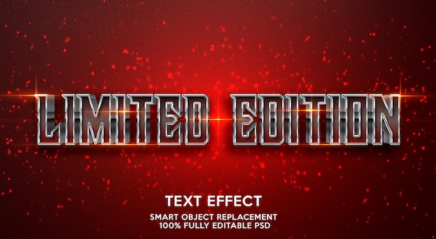 limeted edition text effect template