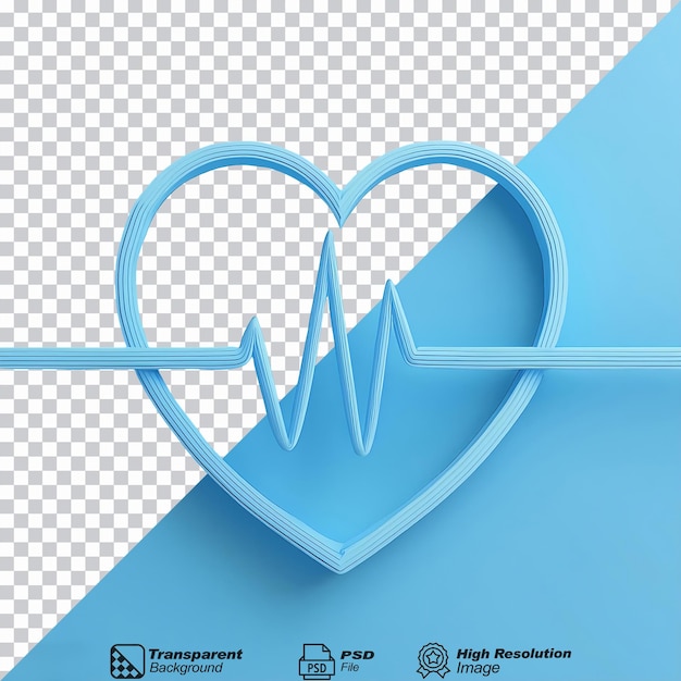 Line Heart Beat Health Medical isolated on transparent background