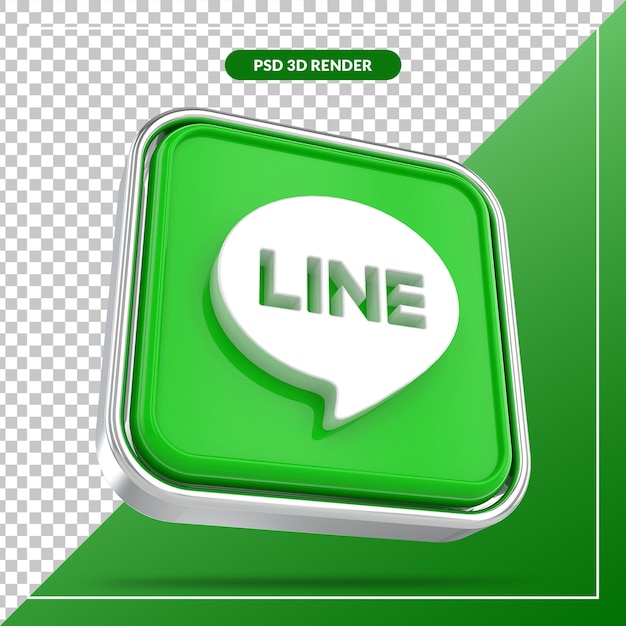 LINE  social media 3D styles