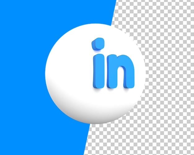 Linked logo in 3d rendering