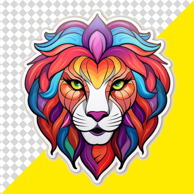 lion head illustration png