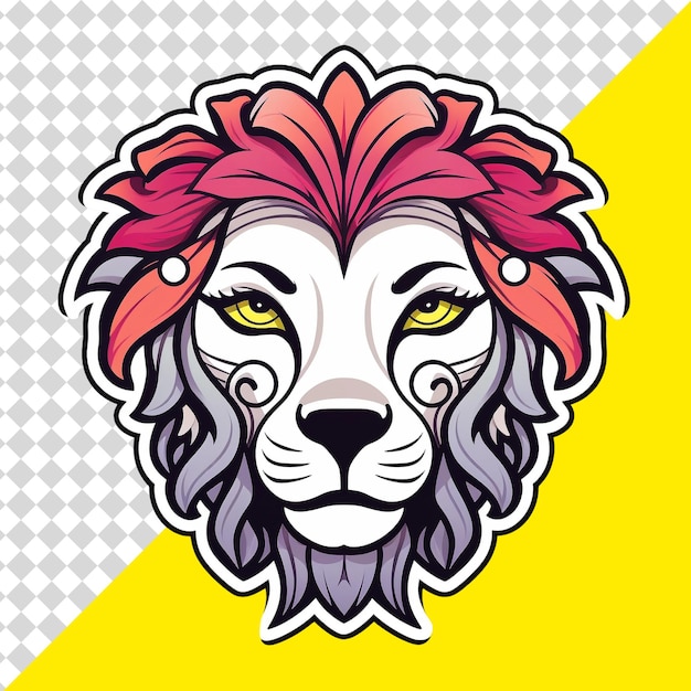 lion head illustration png