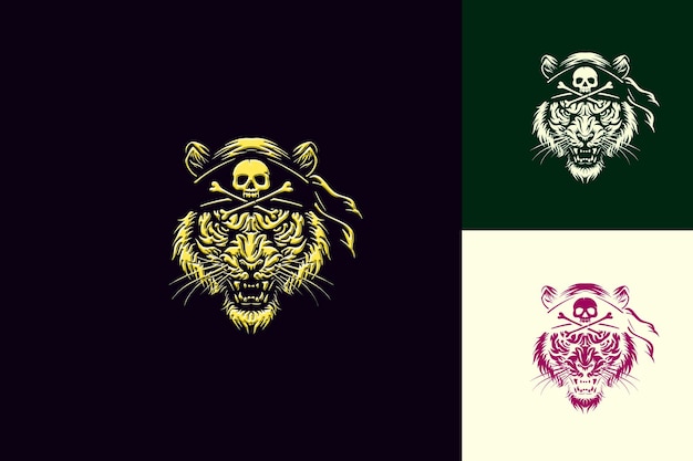 PSD a lion head and a skull with a skull on it