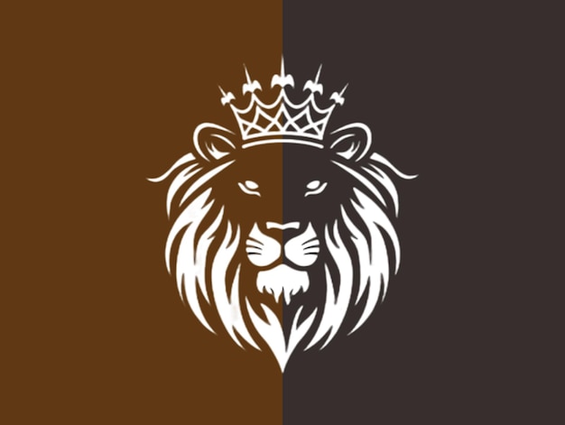 PSD lion logo with stylish design