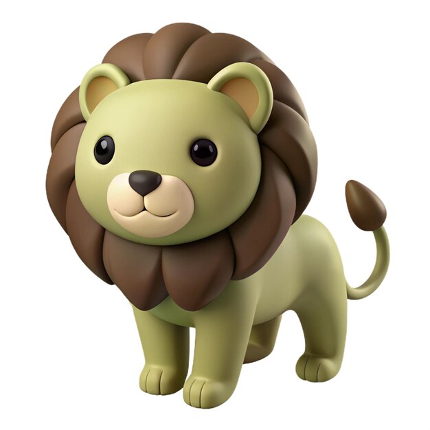 a lion made by a lion with a brown mane and a brown mane