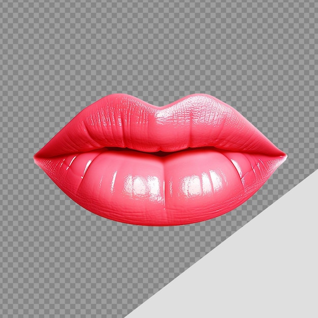 Lips smiling png isolated on transparent background