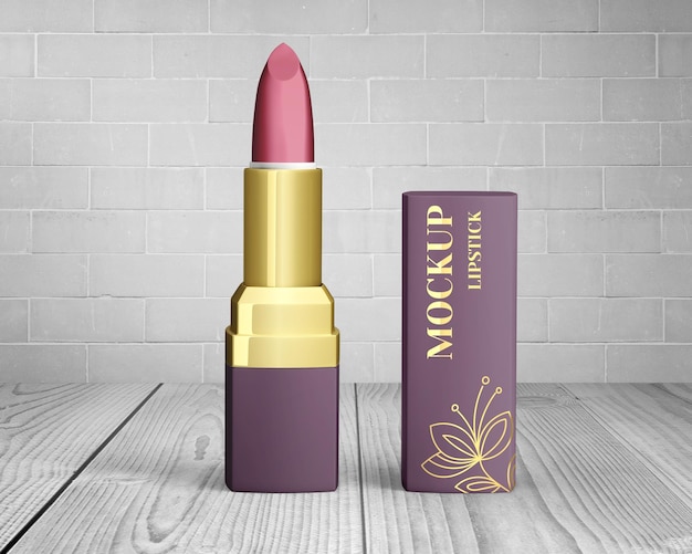 PSD lipstick mockup