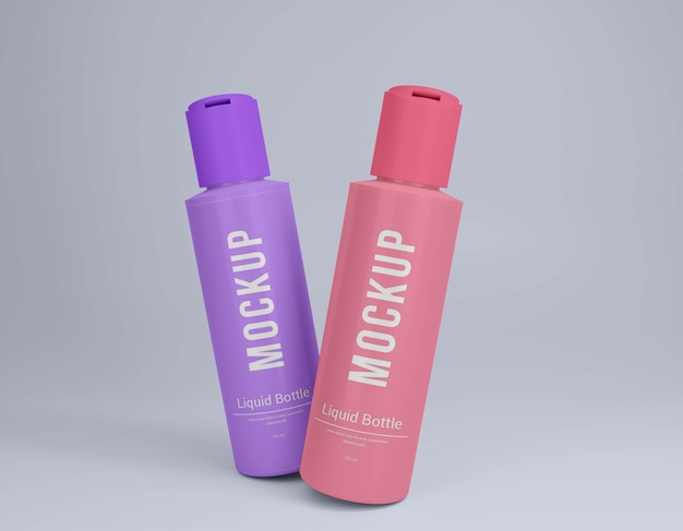 liquid bottle psd mockup