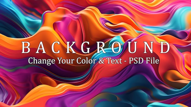 PSD liquid color background design generative ai