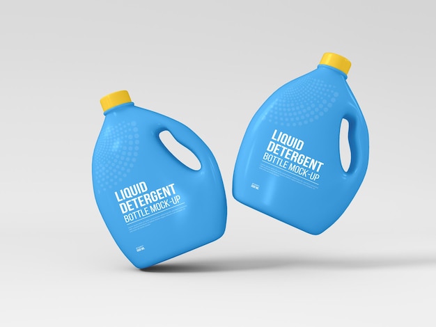 Liquid Detergent Bottle Mockup