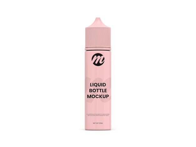 Liquid or dropper bottle mockup isolated rendering