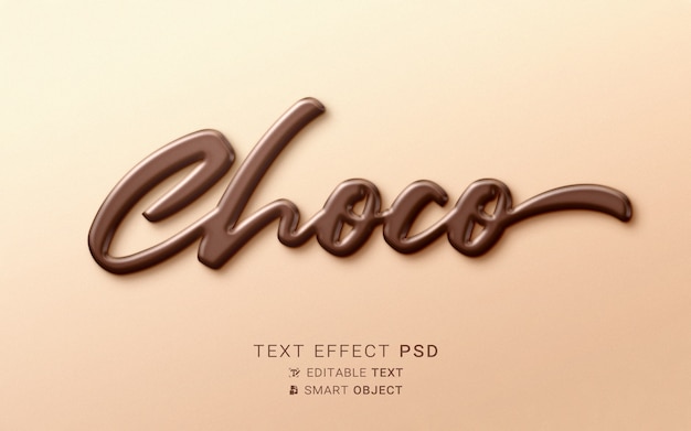 Liquid food text effect